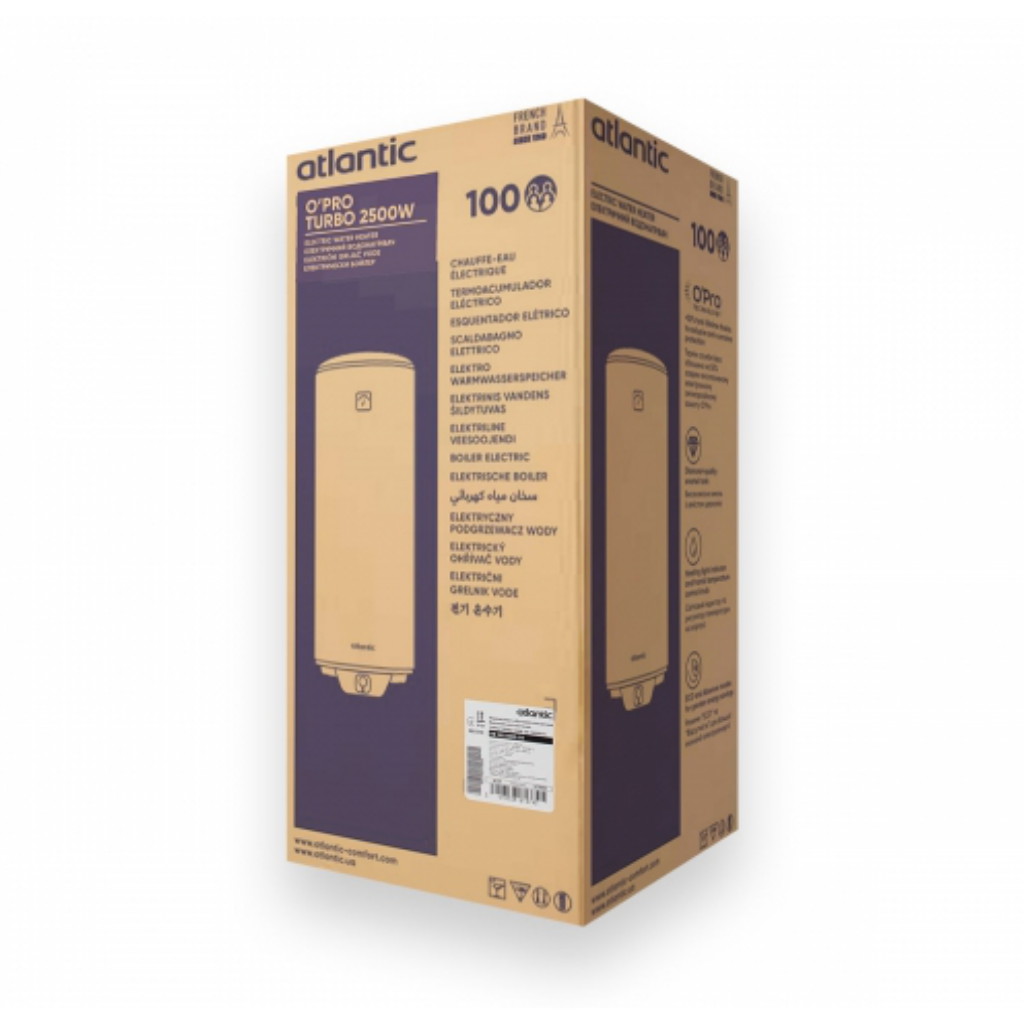 Бойлер Atlantic OPro Turbo VM 100 D400S-2-B 2500W (74992100) — изображение 8